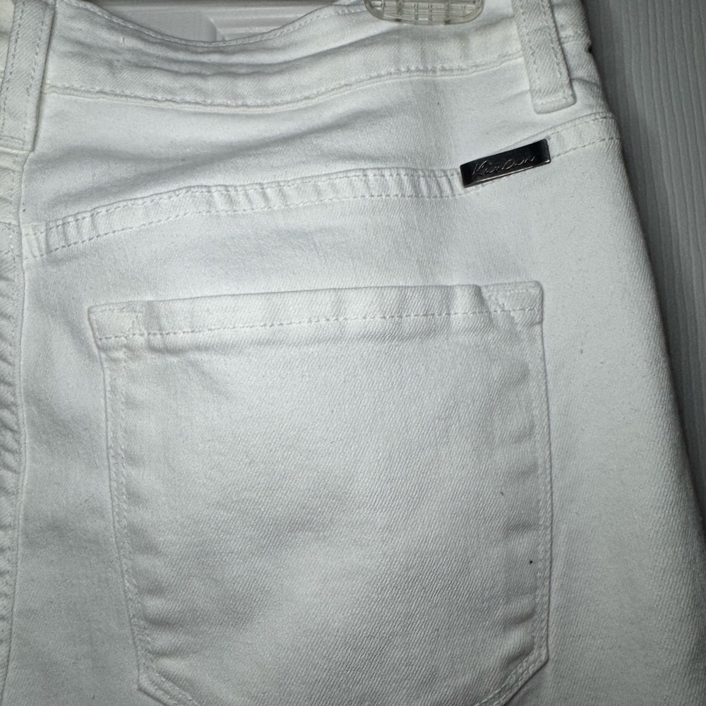 KanCan White Denim Jeans High Rise Skinny Ankle Fly Button NWT - Picture 9 of 12